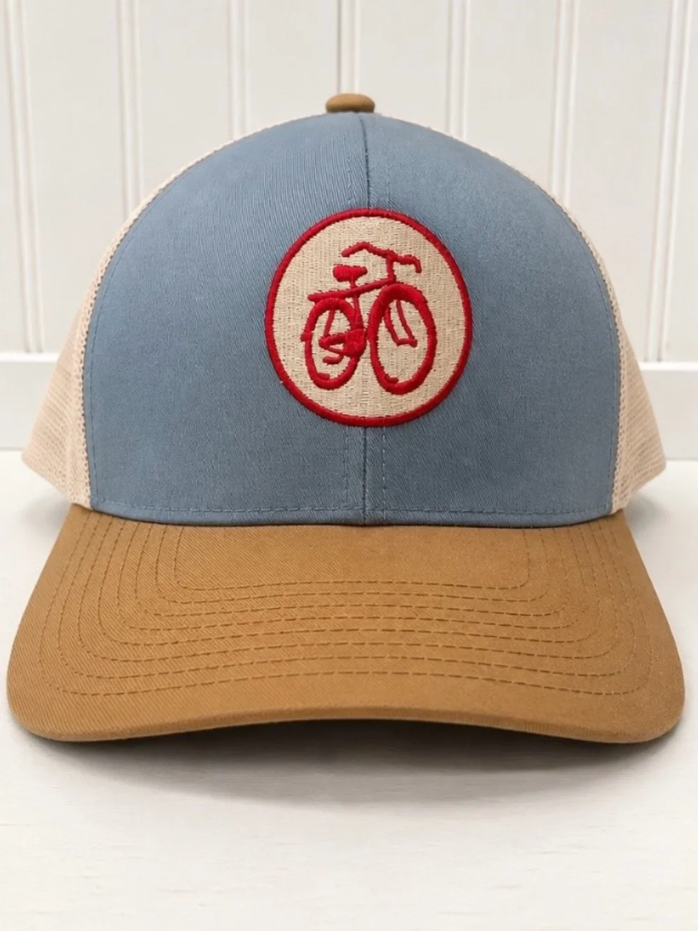New Belgium Brewing Pacific Headwear Trucker Hat Bicycle Logo Mesh Snapback Cap